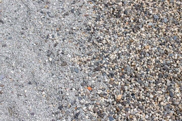 texture of gravel stones on ground background