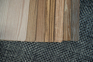 Fan of Edge Banding Wood Textures – Laminate Strip Samples for Furniture and Interior Projects