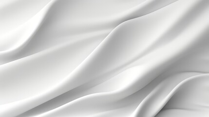 White fabric with a wave pattern. The wave pattern is very prominent and covers the entire fabric