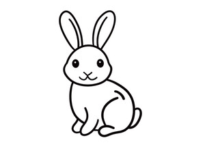 Obraz premium Cute Rabbit Drawing