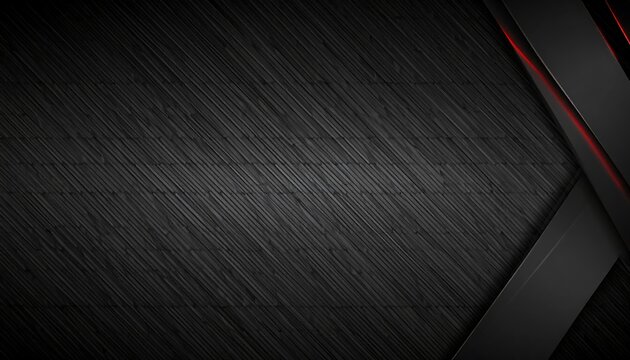 A dark, modern design featuring diagonal black lines with highlighted red accents, creating a striking and sophisticated backdrop.