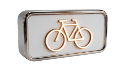 Bicycle sign, 3D rendered