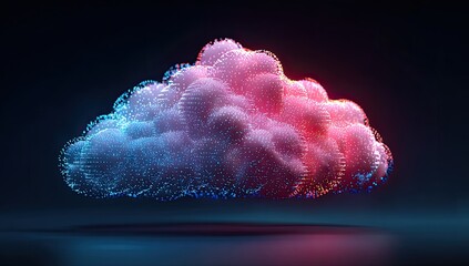 Abstract cloud, digital, vibrant