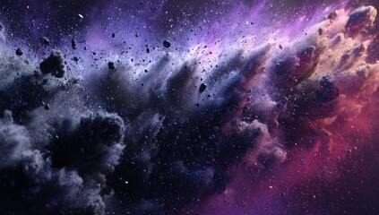 Fototapeta premium A vibrant cosmic explosion