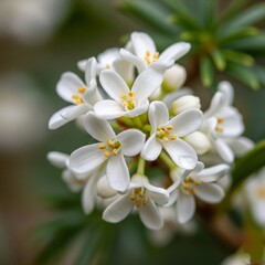white magnolia flowers
