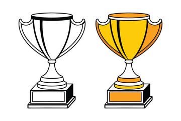 Trophy cup icon 