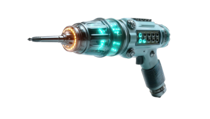 Futuristic cordless drill