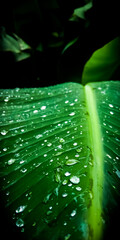 water drops over leaf..