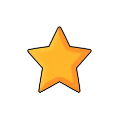 Obraz premium Minimalist line icon of a star, scalable vector