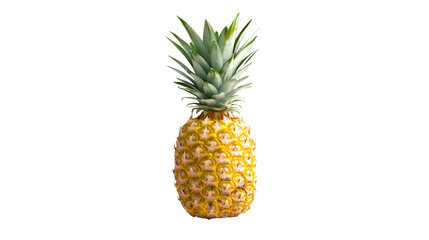 Fototapeta premium Exotic Pineapple Fruit Isolated on Transparent Background Tropical Delight Freshness Sweetness Healthy Eating
