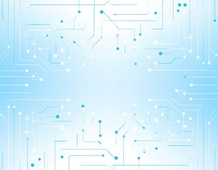Light blue circuit board background pattern