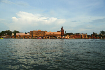 Boat riding view in Ancient Shri Yamuna Temple ghat view, Vrindavan, Mathura, Uttar Pradesh, India. Ancient Shri Yamuna Temple ghat view, Vrindavan, Mathura, Uttar Pradesh, India.8 April 2025
