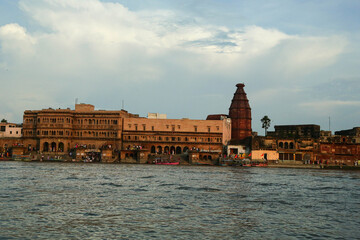 Boat riding view in Ancient Shri Yamuna Temple ghat view, Vrindavan, Mathura, Uttar Pradesh, India. Ancient Shri Yamuna Temple ghat view, Vrindavan, Mathura, Uttar Pradesh, India.8 April 2025
