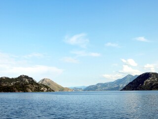 Naklejka premium Discovering the Tranquil Beauty of Skadar Lake in Montenegro During a Sunny Afternoon