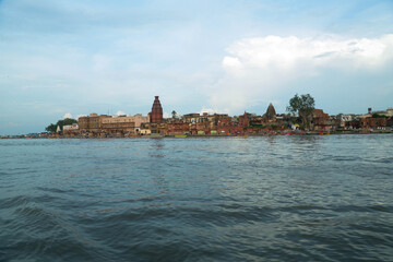 Boat riding view in Ancient Shri Yamuna Temple ghat view, Vrindavan, Mathura, Uttar Pradesh, India. Ancient Shri Yamuna Temple ghat view, Vrindavan, Mathura, Uttar Pradesh, India.8 April 2025
