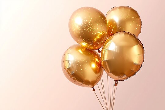 Gleaming Gold Balloons Celebrate Joy Success Special Moments with Elegant Party Decorations