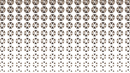 Illustration of brown geometric triangle pattern isolated on transparent background