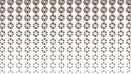 Illustration of brown geometric triangle pattern isolated on transparent background