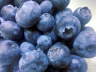 Close-up of Flavorful Fresh Blueberries Perfect for Nutrition Enthusiasts