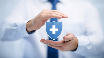 doctor holding a medical cross