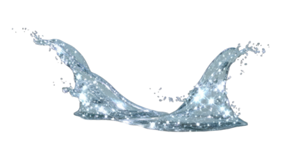 Water splash, digitally enhanced