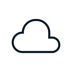 Cloud icon, Vector logo sign, Illustration, shape, design, UX UI icon, editable eps