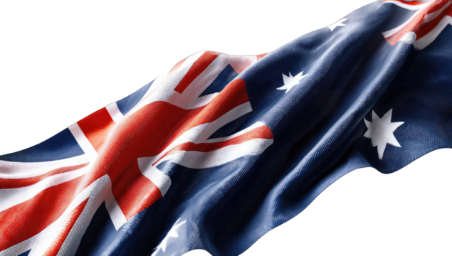 A waving Australian flag