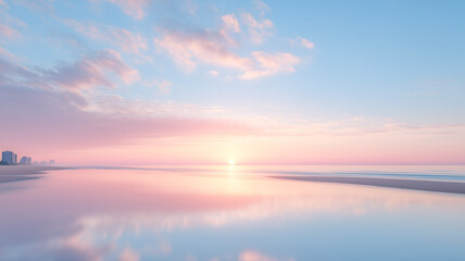 background of sea and beach under sky