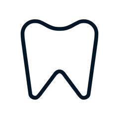 Obraz premium Dentist icon, Vector logo sign, Illustration, shape, design, UX UI icon, editable eps