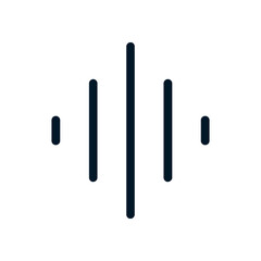 Equaliser icon, Vector logo sign, Illustration, shape, design, UX UI icon, editable eps