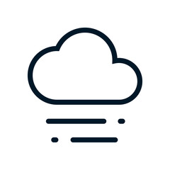 Fog icon, Vector logo sign, Illustration, shape, design, UX UI icon, editable eps
