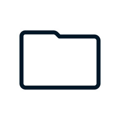 Folder icon, Vector logo sign, Illustration, shape, design, UX UI icon, editable eps