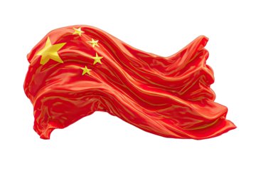 Animated Chinese flag