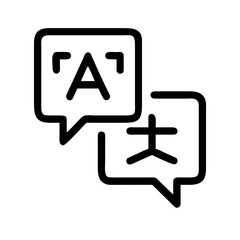 Obraz premium AI Translator for Meetings Icon Design