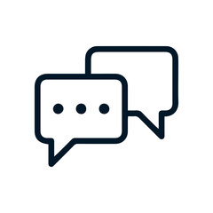 Live chat icon, Vector logo sign, Illustration, shape, design, UX UI icon, editable eps