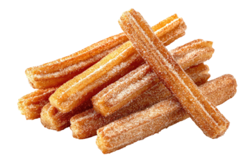 Pile of sugared churros