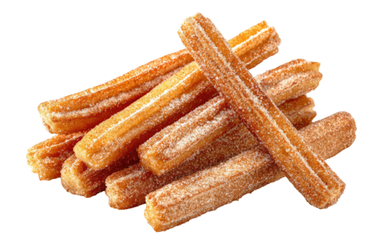 Pile of sugared churros