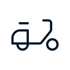 Moped icon, Vector logo sign, Illustration, shape, design, UX UI icon, editable eps