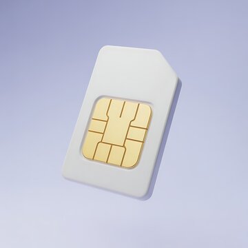 A close up shot of a modern micro SIM card