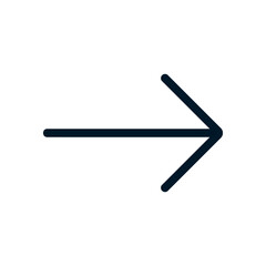Right arrow icon, Vector logo sign, Illustration, shape, design, UX UI icon, editable eps