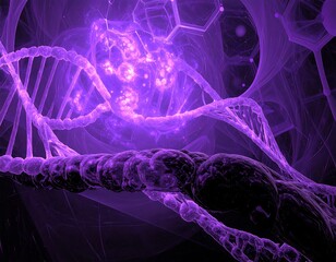 Abstract DNA fractal design