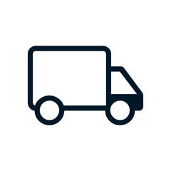Truck icon, Vector logo sign, Illustration, shape, design, UX UI icon, editable eps