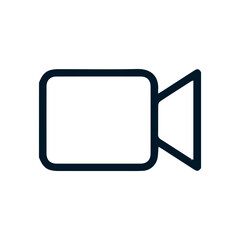 Video icon, Vector logo sign, Illustration, shape, design, UX UI icon, editable eps