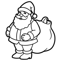 A Simple Santa Illustration