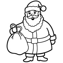 A Simple Santa Illustration