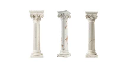 Classical pillar on transparent background png