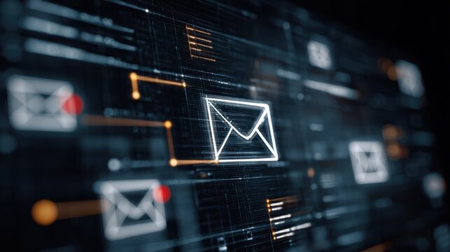 Medium shot capturing detailed forensic breakdown of email authentication flow with DMARC compliance status sharply in focus and blurred secondary screen elements.