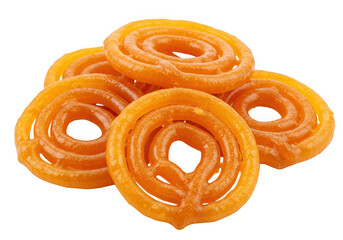 Fototapeta premium Crispy golden chakli snacks a delicious indian savory treat transparent background