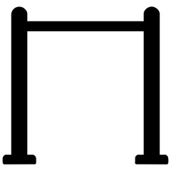 pull-up bar icon vector