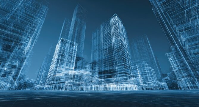 3D architectural city model